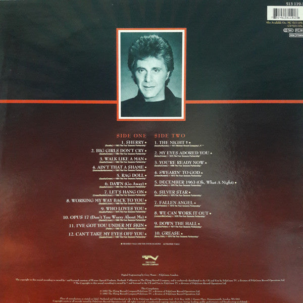 Frankie Valli And The Four Seasons : The Very Best Of Frankie Valli And The Four Seasons (LP, Comp)