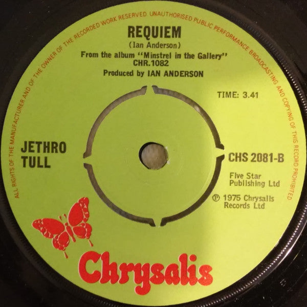 Jethro Tull : Living In The Past (7", Single, RE, Pus)