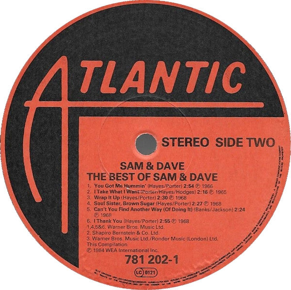 Sam & Dave : The Best Of Sam & Dave (LP, Comp)