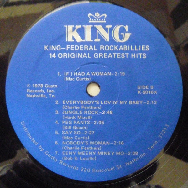 Various : King-Federal Rockabillys (LP, Comp, Dar)