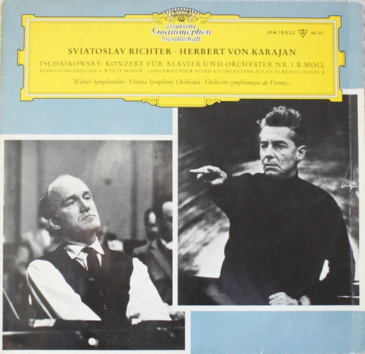 Sviatoslav Richter • Herbert Von Karajan, Tschaikowsky*, Wiener Symphoniker : Konzert Für Klavier Und Orchester Nr. 1 B-moll (LP, Album, Mono)