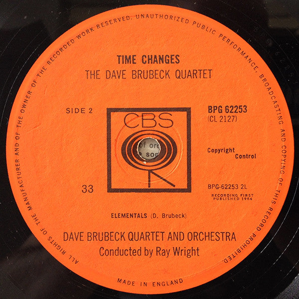 The Dave Brubeck Quartet : Time Changes (LP, Mono)