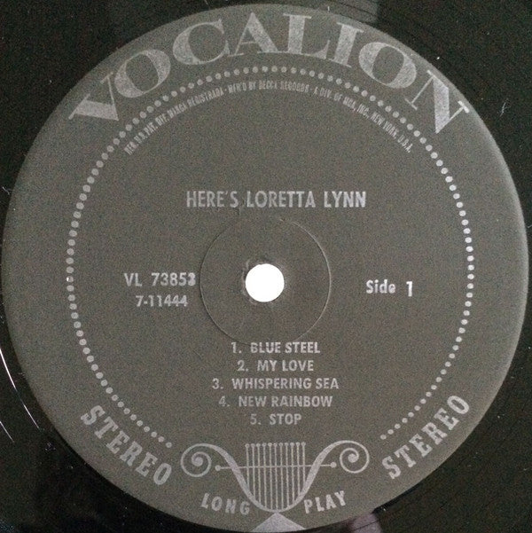 Loretta Lynn : Here's Loretta Lynn (LP, Pin)