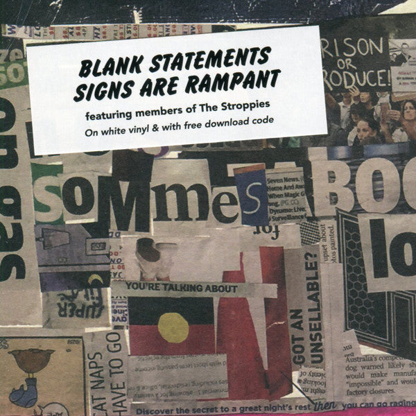 Blank Statements : Signs Are Rampant  (LP, Ltd, RE, Whi)
