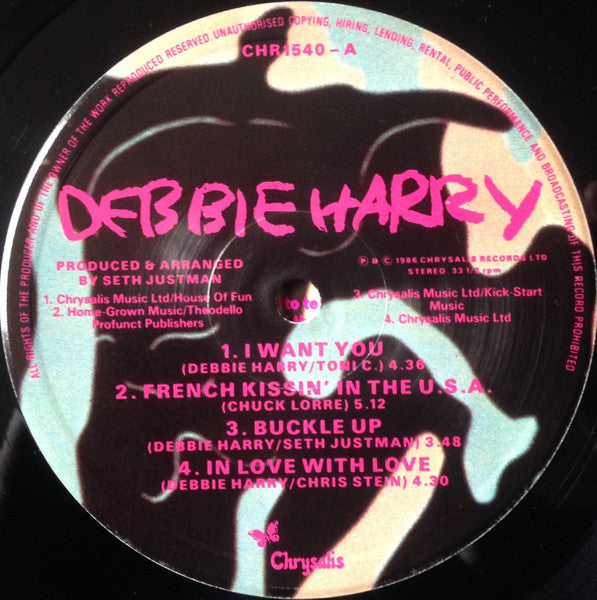 Deborah Harry : Rockbird (LP, Album, Pin)