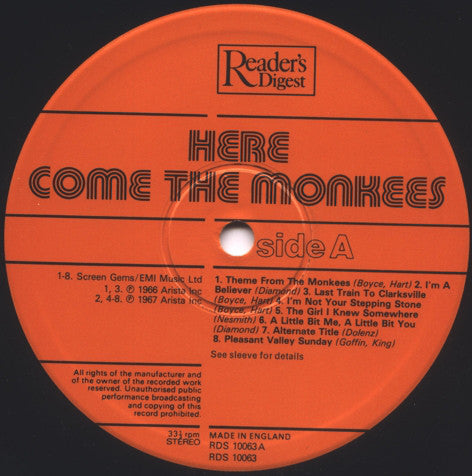 The Monkees : Here Come The Monkees (LP, Comp)