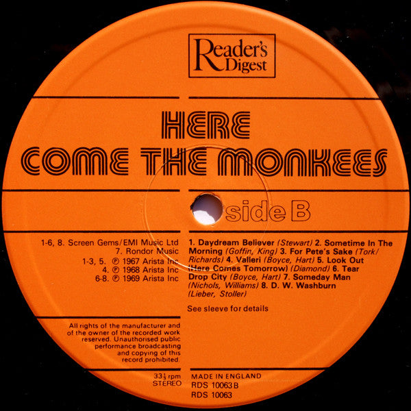 The Monkees : Here Come The Monkees (LP, Comp)