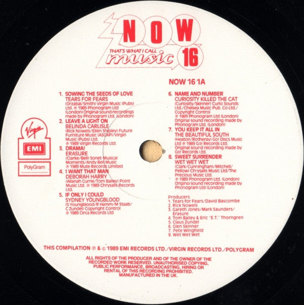 Various : Now That's What I Call Music 16 (2xLP, Comp)