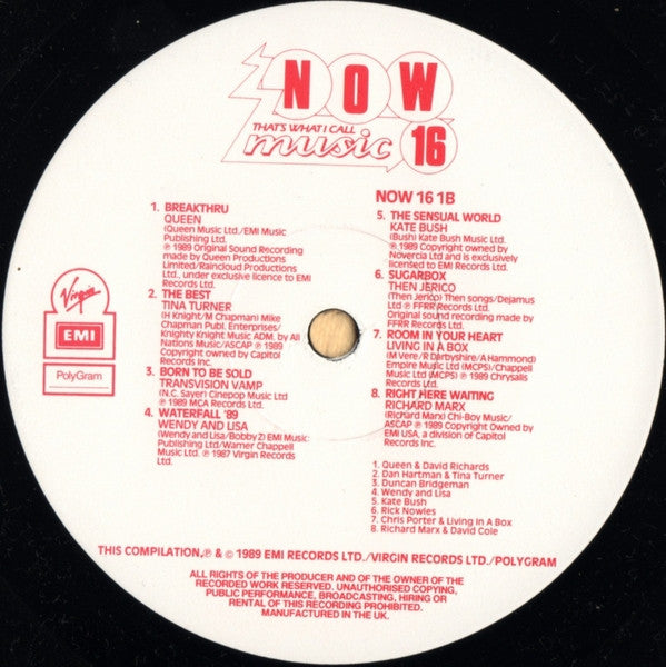 Various : Now That's What I Call Music 16 (2xLP, Comp)