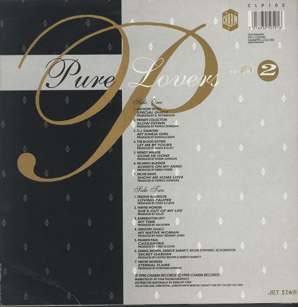 Various : Pure Lovers Volume 2 (LP, Comp)