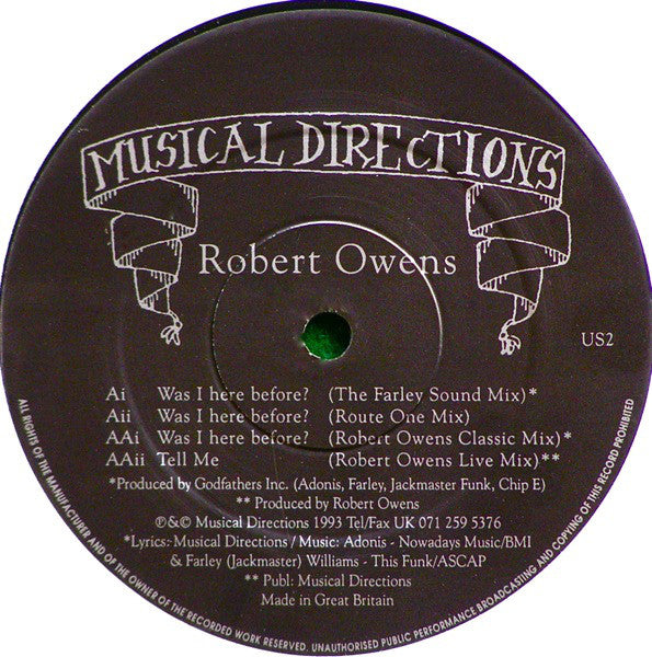 Robert Owens : Was I Here Before? (12")