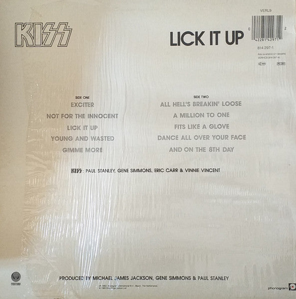Kiss : Lick It Up (LP, Album)
