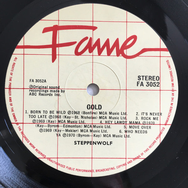 Steppenwolf : Gold (LP, Comp)