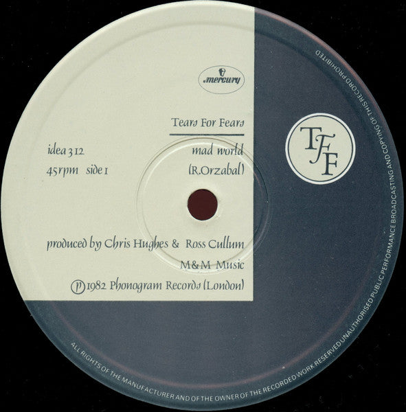 Tears For Fears : Mad World (12", Single)
