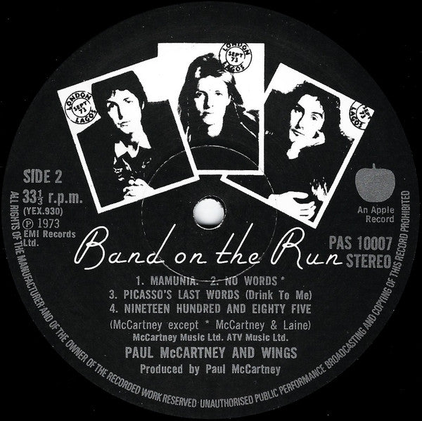 Paul McCartney And Wings* : Band On The Run (LP, Album)