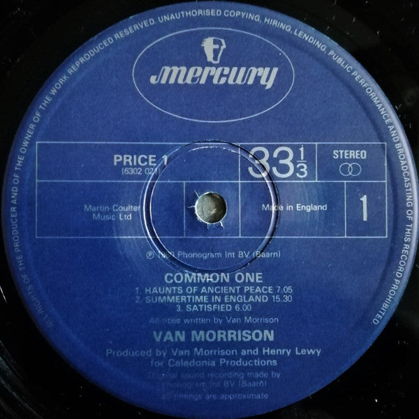 Van Morrison : Common One (LP, Album, RE)
