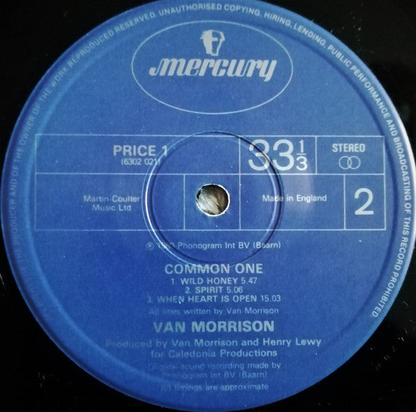 Van Morrison : Common One (LP, Album, RE)