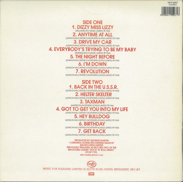 The Beatles : Rock 'N' Roll Music Vol. 2 (LP, Comp, RP)