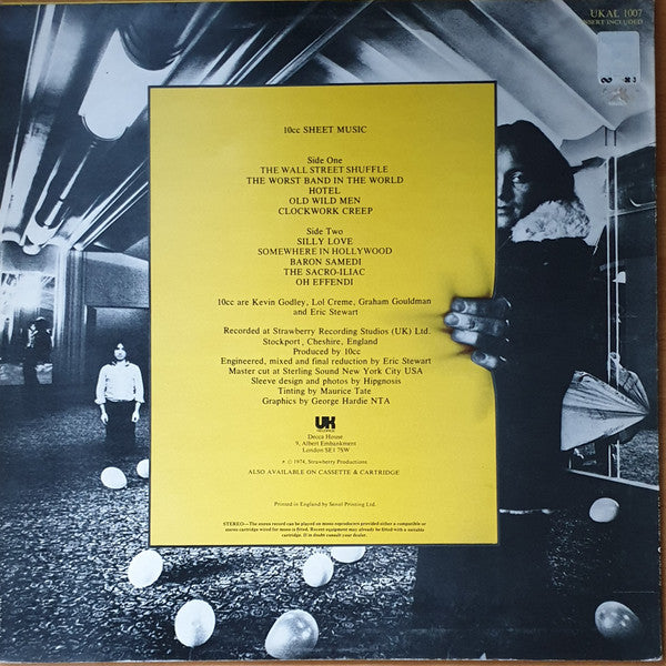 10cc : Sheet Music (LP, Album)
