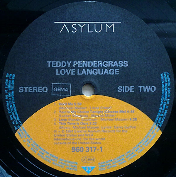 Teddy Pendergrass : Love Language (LP, Album)