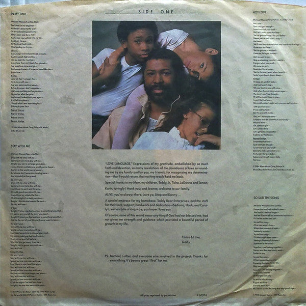 Teddy Pendergrass : Love Language (LP, Album)