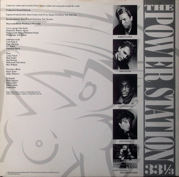 The Power Station : The Power Station 33⅓ (LP, Album)