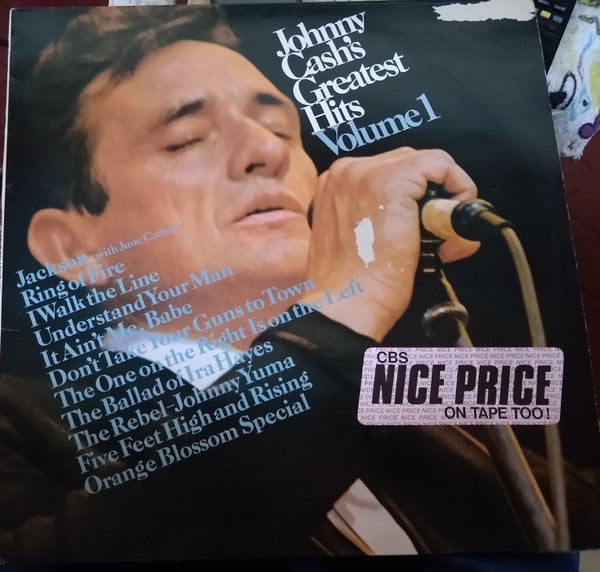 Johnny Cash : Greatest Hits Volume 1 (LP, Comp, RE)