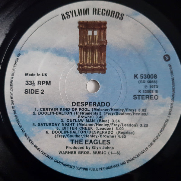 Eagles : Desperado (LP, Album, RE)
