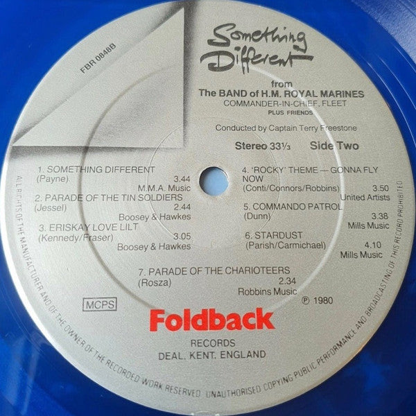 The Royal Marines Band* : Something Different  (LP, Album, Blu)