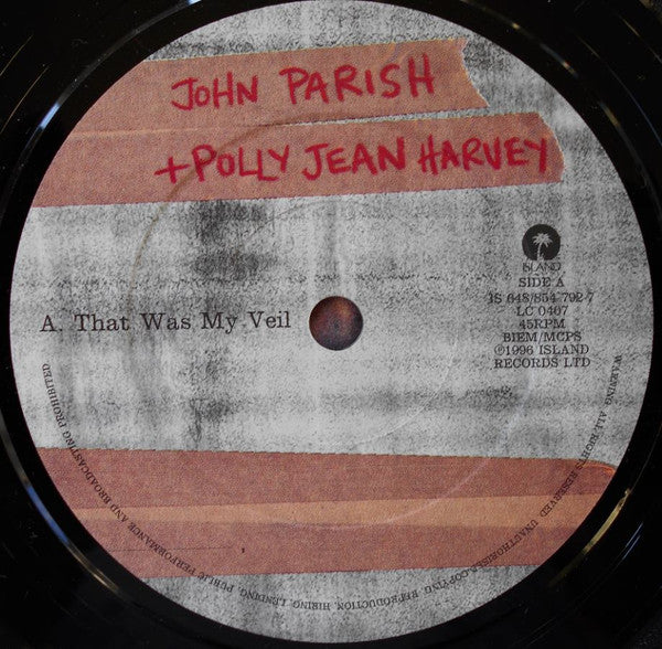 John Parish + PJ Harvey : That Was My Veil (7", Single)