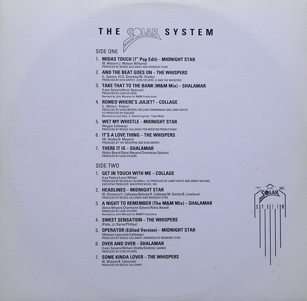 Various : The Solar System (LP, Comp, Inc + 12", Comp, Mixed)