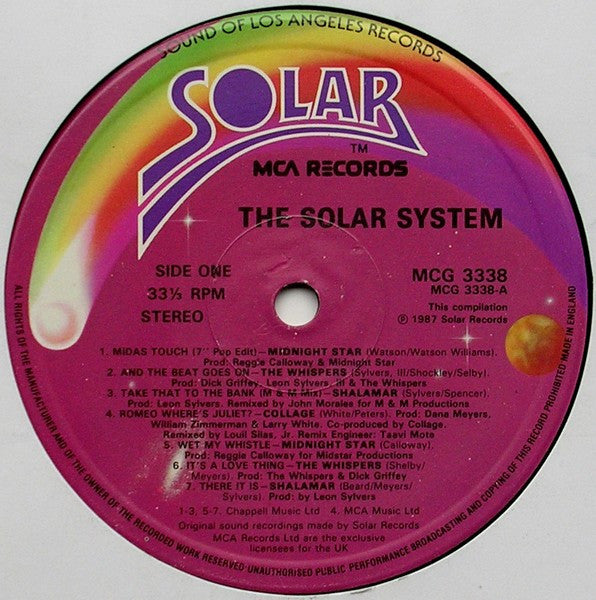 Various : The Solar System (LP, Comp, Inc + 12", Comp, Mixed)