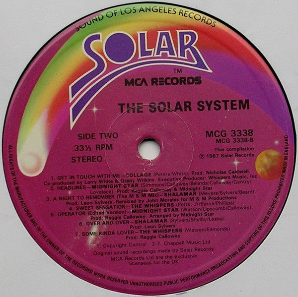 Various : The Solar System (LP, Comp, Inc + 12", Comp, Mixed)