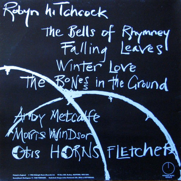 Robyn Hitchcock : Bells Of Rhymney (12")