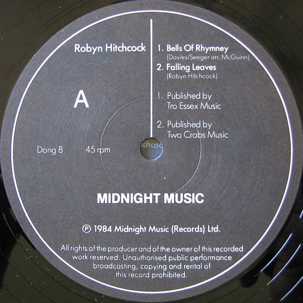 Robyn Hitchcock : Bells Of Rhymney (12")