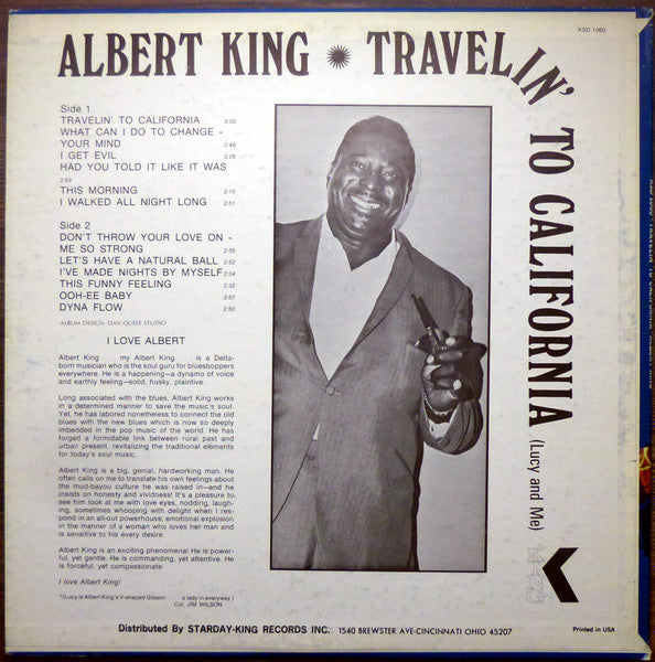 Albert King : Travelin' To California (Lucy And Me) (LP, Album, RE)