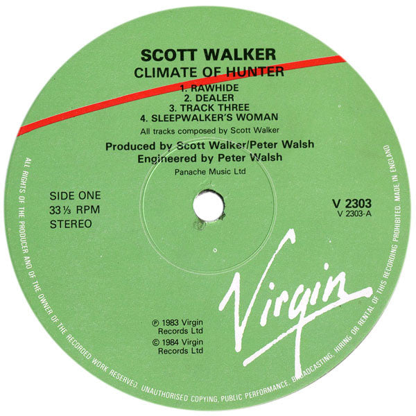 Scott Walker : Climate Of Hunter (LP, Album)