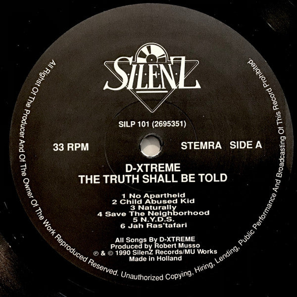 D-Xtreme (2) : The Truth Shall Be Told (LP, Album)