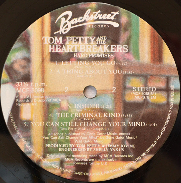 Tom Petty And The Heartbreakers : Hard Promises (LP, Album)