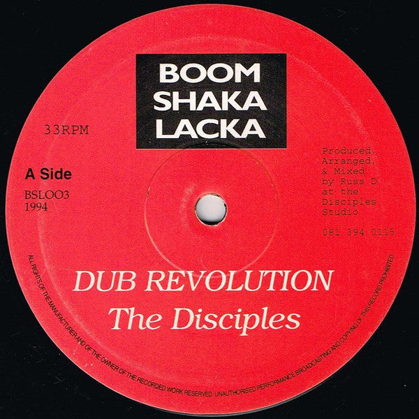 The Disciples (2) : Dub Revolution (10")