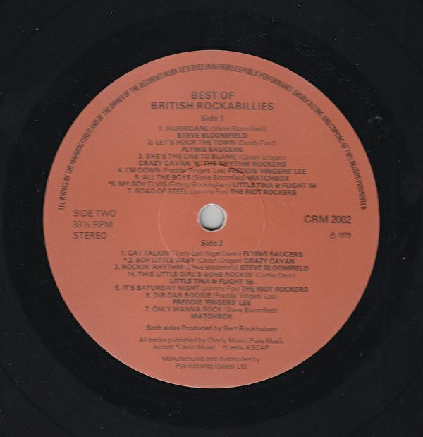 Various : Best Of British Rockabillies (LP, Comp)