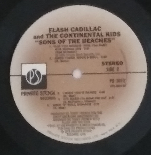 Flash Cadillac And The Continental Kids* : Sons Of The Beaches (LP, Album)
