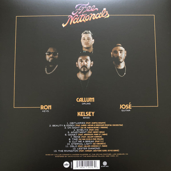 The Free Nationals : Free Nationals (2xLP, Album, Gol)