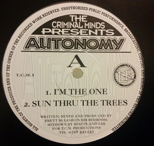 Autonomy (7) : I'm The One (12")