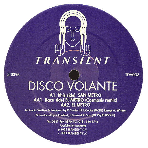 Disco Volante : El Metro (The Gayle San & Cosmosis Remixes) (12")