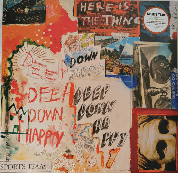 Sports Team : Deep Down Happy (LP, Album, Ltd, Ora)