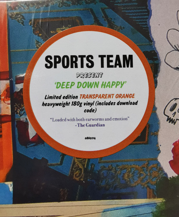Sports Team : Deep Down Happy (LP, Album, Ltd, Ora)
