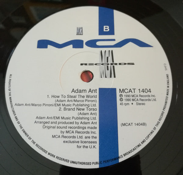 Adam Ant : Can't Set Rules About Love (12", Single)