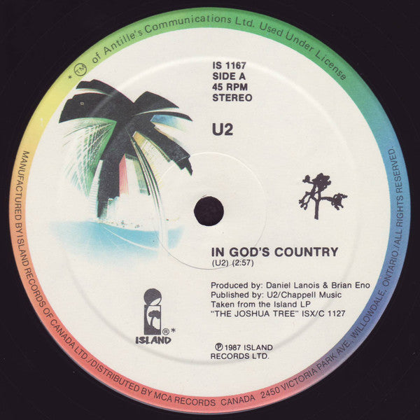 U2 : In God's Country (12", Single)