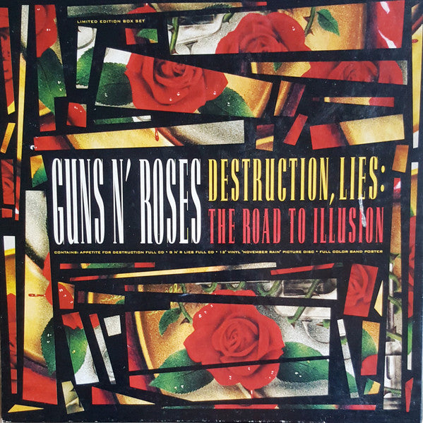 Guns N' Roses : Destruction, Lies: The Road To Illusion (CD, Album + CD, Album + 12", Maxi, Pic + Box, Comp)